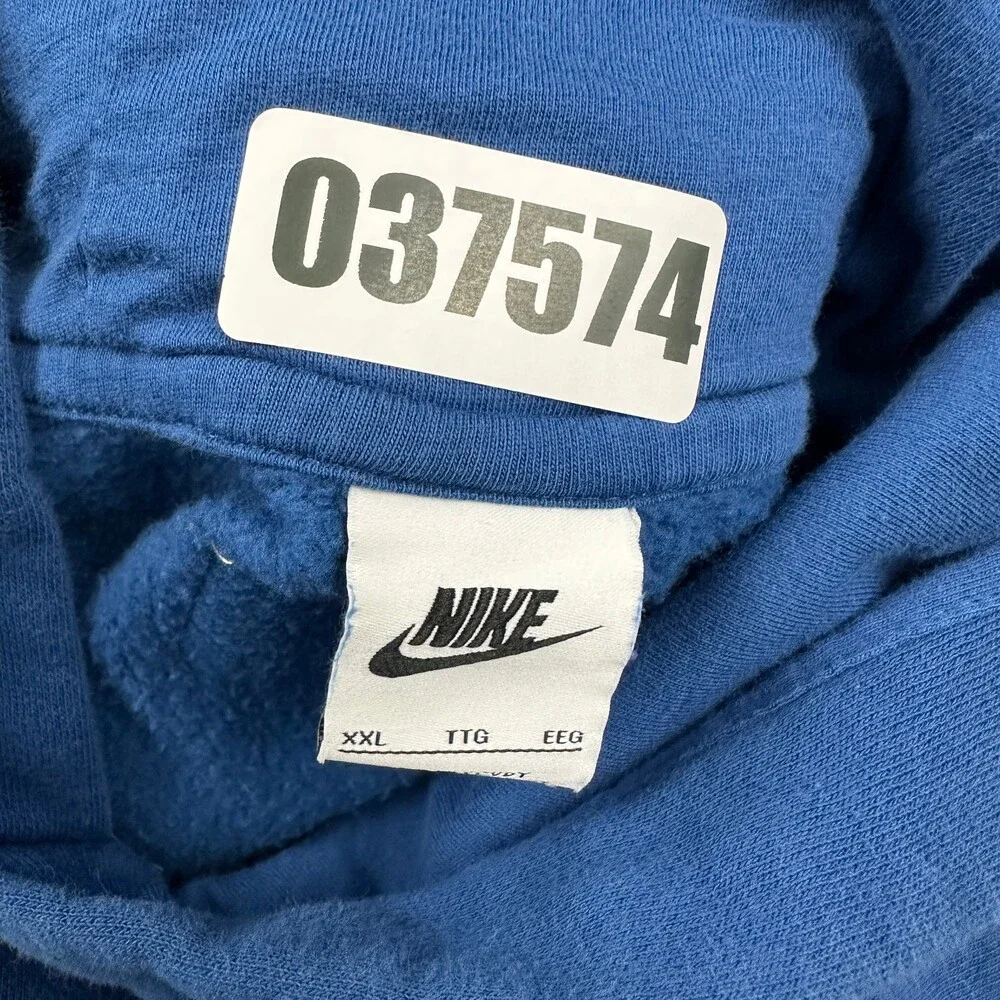 Nike Hoodie Men 2XL Blue Super Flight Stories Pullover Sweatshirt Stars XXL *